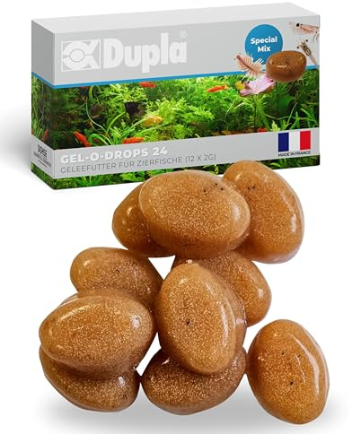 Dupla Gel-O-Drops Special Mix I 12 x 2 g I Geleefischfutter mit 50% Artemia, 25% Mysis und 25% Krill I leicht dosierbares Zierfischfutter I nährstoffreiches Aquarienfutter I ungekühlt aufbewahrbar