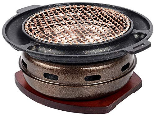 CTCOIJRN Grills Korean Charcoal Oven Barbecue Stove Commercial Charcoal Fire Grill Round Household Outdoor Japanese Barbecue Roast Meat Pot BBQ grill