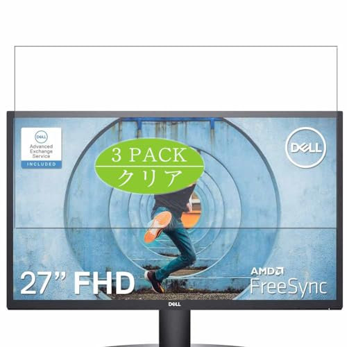 VacFun 3 Pezzi Pellicola Protettiva, compatibile con Dell SE2722HX 27 Monitor Screen Protector Protezioni Schermo (Non Vetro Temperato)