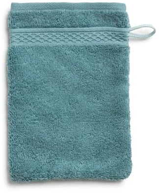 Möve Pure Luxury Waschhandschuh 15 x 20 cm aus 100% Ägyptischer Baumwolle, smaragd