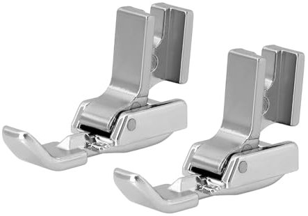 ECSiNG Lot de 2 Pieds Presseurs pour Fermeture éclair de Machine à Coudre 7306-2L Pied Presseur pour Machine à Coudre à Fermeture éclair Compatible avec Brother Compatible avec Singer