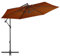 Xichuzi Sombrilla voladiza, Parasoles Jardin, Sombrillas Jardin, Parasol Terraza, Sombrillas Terraza, Parasol Playa, con Palo de Aluminio Terracota 300 cm