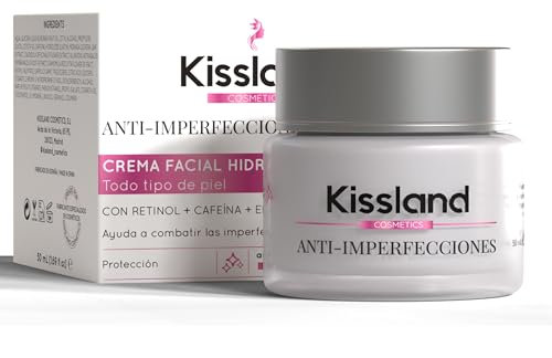 Crema Idratante Viso con Retinolo, Caffeina ed Elastina 50 ml - Crema Viso Retinolo per Correggere Imperfezioni, Rughe e Macchie Scure - Crema Retinolo Idratante Donna e Uomo