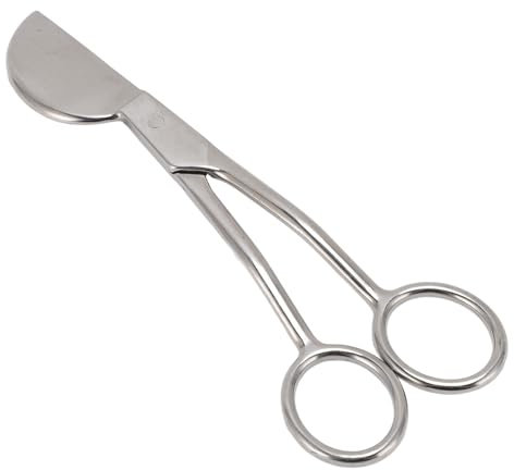 Doppelt gebogene Maschine-Stickschere, Edelstahl-Applikations-Entenschnabel-Scherenklinge, Applikations-Spezial-Entenschnabel-Klinge, zum Sticken, Stoff, Garn, Stricken, Nähen