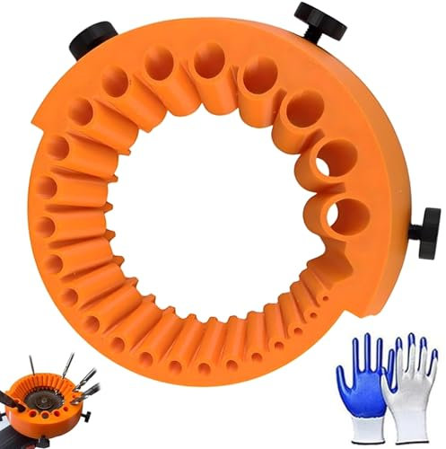 GGesii Afilador de Brocas para Radial, Afilador de Brocas Profesional, Afilador Brocas de 2-13 mm, Nueva Herramienta para Afilar Brocas, para Rectificar Amoladoras de 125 mm y Amoladoras Angulares