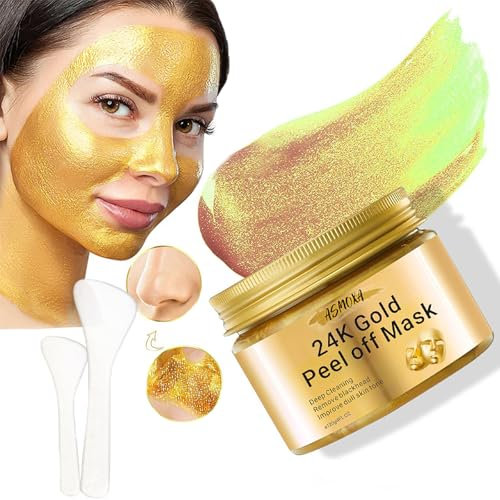 Masque Pour éliminer Les Points Noirs, Masque D'or Pour Nettoyer L'acné Et Les Points Noirs Masque Facial Pour Les Pores Obstrués, Masque Pour Nettoyer Les Pores En Profondeur
