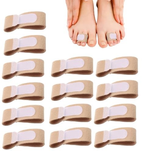14 Pcs Toe Straighteners for Bent Toes, Hammer Toe Straightener with Comfortable Support, Toe Splint for Adults & Children, 11.5 x2.5 cm Broken Toe Support Device for Daily Use