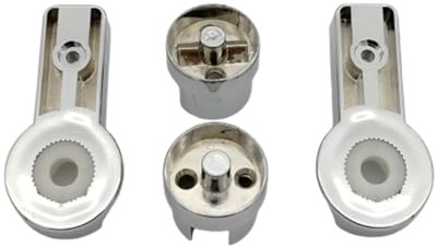FJYXCHENXM 1 Pair Shower Screen Hinges Reliable ABS Chrome Left and Right Bathroom Door Bracket for Bathroom 6mm Glass