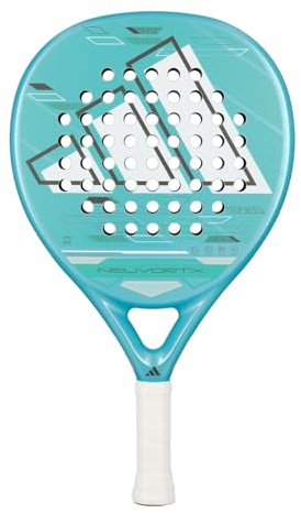 Pala de Pádel adidas Neuvortx Azul, 345-360g, Pala Pádel Redonda de Balance Medio con Inclinación a la Cabeza, Equilibrio Entre Control y Potencia, Tecnología Spin Blade, Punto Dulce en Zona Central