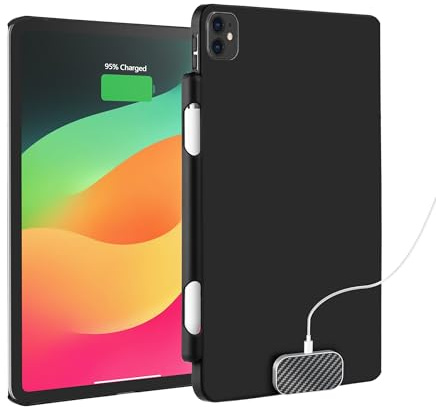 Coque pour iPad Pro 11 pouces, Coque magnétique sans fil pour iPad Pro 11 (1er/2e/3e/4e) & iPad Air 11 (M2/M3) et iPad Air 10.9 (4e/5e), Clavier magique Compatible Apple Pencil 2