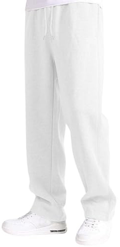 Pantalon Jogging Homme avec Cordon de Serrage et Poches Pantalons de Sport, Training ou Travail Décontracté Survêtement Joggers Moderne Baggy Large S-3XL