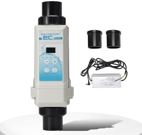 BeoyNot Générateurs de Chlore au sel pour piscines, avec Cellule en Titane, Affichage numérique et Fonction d'auto-Nettoyage, Production de Chlore : 8/12 / 16/20 g/h, pour Piscine, Spa 12g/H≤50m³