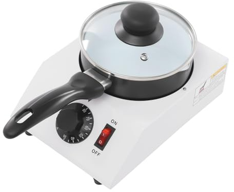 Cazo de chocolate de alta calidad con calefacción directa, máquina de fundición de cocina de 40 W con 14 cm de diámetro y 1 kg de capacidad, ideal para derretir dulces y chocolate caliente