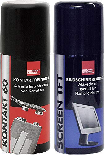 Kontaktreiniger inkl. TFT-Reiniger 100 ml CRC Kontakt Chemie KONTAKT 60 1 Set
