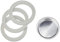 Compatibile con Bialetti Kit 3pz Guarnizioni Caffettiera Moka 2 Tazze + Filtro Adattabile
