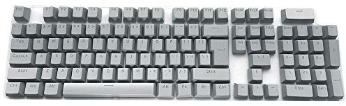 Feicuan Universal 104 Keyset Keycap ABS Colorful Backlit Replacement Key Cap Cover for Mechanical Keyboard (Only Sell Keycaps) - Gray