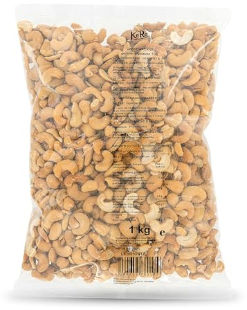 KoRo - Anacardi tostati e salati - 1 kg - croccanti - saporiti e aromatici - come topping o come snack
