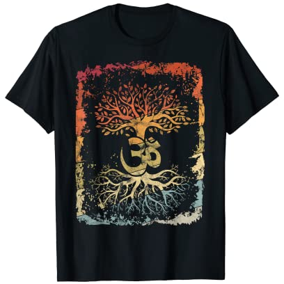 Lebensbaum-Yoga Om Shirt Keltisches Yoga T-Shirt