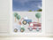 GRAZDesign Fensterfolie Kinderzimmer für Jungen, Autos und Feuerwehr, Blickdicht 57cm - 100x57cm