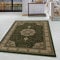 HomebyHome Vintage Teppich 240 x 340 cm Orientalischer Teppich Kurzflor - Orient Teppich Grün für Wohnzimmer, Esszimmer, Flur und Schlafzimmer - Teppich Groß mit Oeko-TEX - Carpet Living Room