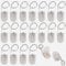 GTIWUNG 20PCS CR2032 Battery Holder Plastic 1 x 3V Button Coin Cell Battery Socket Holder Case Box with Wire Lead ON-OFF Switch (Transparent)