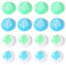 Clyhon 16 PCS Joystick Daumensticks Grip Cover Case Analog Kappen Ersatz für Animal Crossing Switch Lite Controller Modified Parts Blätter Joystick Kappen für Nintendo Switch Lite Thumb Grip Ersatz
