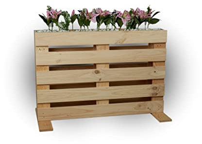 MACETERO/BIOMBO DE PALETS, MACETERO/BIOMBO Separador Decorativo, Mueble DE PALETS Separador DE Ambiente (Natural SIN BARNIZAR)