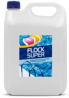 Superflock flüssig für Pool | Koagulation von Schadstoffen im Schwimmbadwasser | Flockungsmittel Pool | 4L