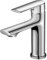 Cobbe Grifo monomando para baño con manguera de agua fría/caliente, con inclinación de 15°, apto para todo tipo de lavabos, cromado