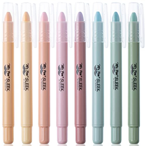 Mr. Pen- Gel Highlighter, 8 Pack, Pastel Colors, No Bleed, Markers for Bibles