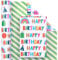 RUSPEPA Wendbares Geburtstags-Geschenkpapier – 43,2 cm X 10 m Buntes Happy Birthday-Schriftzug-Design, Perfekt Für Geburtstag, Party, Babyparty