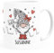 SpecialMe® Kaffee-Tasse Frohe Weihnachten Wichtel Weihnachtsmotiv mit Namen persönliche Geschenke weiß standard
