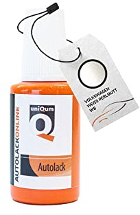 uniQum Autolack Lackstift fürs Auto für Volkswagen Weiss Perlmutt W8 Autolack Reparatur 30 ml