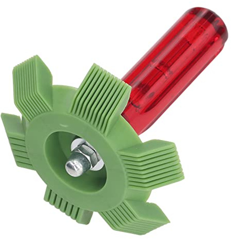 Limpiador de Aletas de Aire Acondicionado, 2 uds., Peine de Aleta de Condensador de Aire Acondicionado, Herramienta de Limpieza de Bobina de Evaporador de Condensador (Verde)