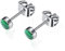 Artskin Titan Ohrstecker für Frauen Mädchen Ohrringe 5mm Naturstein Edelsteine Hypoallergene Ohrringe Nickel frei Schwarzer Onyx Ohrringe für Frauen empfindliche Ohren (5MM, Malachite)