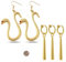 Zaky Zoro Ohrringe Anime One P. Kaiserin-Ohrringe Boa Hancock Kostüm Cosplay Accessoires Charmante Damen Schlangenohrringe mit Luffy Charakter Stickern 12 Stück