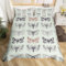 Motte Bettwäsche Set 135x200,Wildlife Tier Motte Bettbezug für Kinder Jungen Mädchen,Motten Retro Gothic Tröster Abdeckung Hippie Zimmer Dekor,Rustikale Land Schmetterling Bett Sets