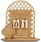 Ramadan Kalender, 30 Tage Countdown Ramadan Kalender aus Holz Ramadan Deko, Ramadan Adventskalender Eid, DIY Mubarak Ramadan Dekoration (Moschee)