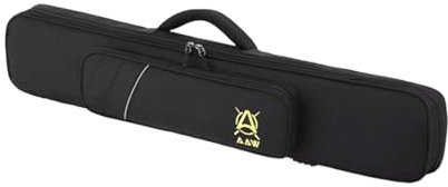 Estuche de Transporte para Palos de Billar, con Capacidad para 3 Colillas y 4 Ejes, Bolsa para Tacos de Billar de 7 Orificios, Bolsa de Transporte, Negro