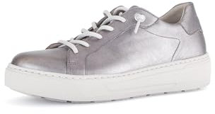 Gabor Damen Low-Top Sneaker, Frauen Halbschuhe,straßenschuhe,Strassenschuhe,Sportschuhe,Freizeitschuhe,Turnschuhe,Iron (dust),39 EU / 6 UK