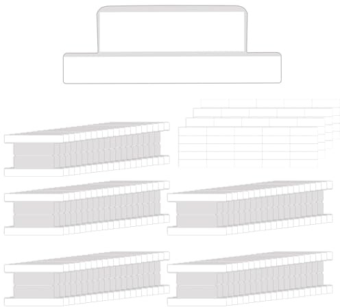 Lucxhcky Hängeregistratur, transparente Trennblätter für Ordner, 50 Stück, A4, 3 Löcher, Kunststoff, transparent