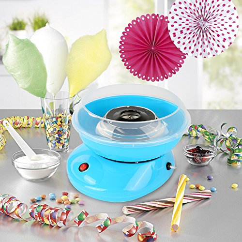 Zuckerwattemaschine Für Zuhause, Zuckerwatte Maschine, Retro Cotton Candy Machine, Verschiedene Partys Einfache Bedienung Und Leicht Reinigen Cotton Candy Machine-Blau