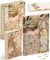 PieceRelax Puzzle Journal for Adults - Alphonse Mucha - The Times of the Day Unique A5 Book Cover Puzzles Gift & Home Décor with Plastic Jigsaw Puzzle Artwork for Notebook [YA1059]