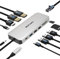 WAVLINK Station d'accueil pour Ordinateur Portable, Station d'accueil Displayport avec Double DP, HDMI, 100W PD in, 10Gbps USB A/C, 2.5G Ethernet Port pour Dell/HP/Lenovo etc