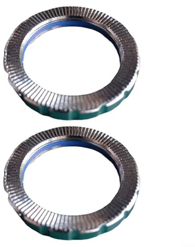 Gettimore 2PCS Steel Ebike Lock Ring Bottom Bracket Nuts for Bafang M500 M420