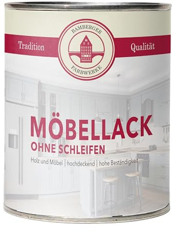 Bamberger Farbwerke Möbellack ohne Schleifen matt (Kreidefarbe für Holz & Metall) (Hellblau matt, 2,5L)