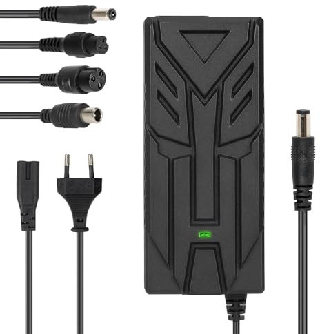ulip Ladegeräte für Scooter,42V E Scooter Ladegeräte,18V/24V/29.4V/36V Universal Lithium Batterie Ladegerät mit 4 Anschlüssen,für Elektrofahrräder für Xiaomi M365/Pro/4 lite/Ninebot G30/Hiboy Scooter