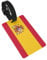 Gepäckanhänger mit spanischer Flagge, 5,3 x 8,4 cm, PVC, Gepäckkennzeichen mit Gürtel, Namensschilder, Reisezubehör