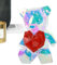 Orsetto Luminoso Effetto 3D con Luce a Scuotimento Piccolo e Multicolore con Cuore Rosso, Mini Orso luminoso a LED con Cuore e Scatola Regalo di San Valentino per Lei e Lui