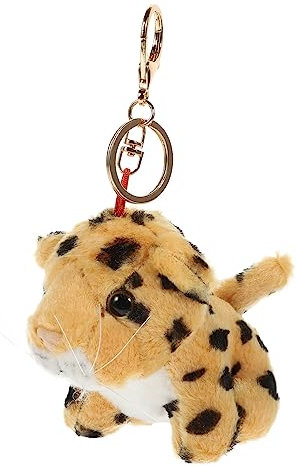 CVUTOVO Pendentif Peluche Animal Ours Adorable Porte-clés Peluche Jouet Décor Sac Voiture
